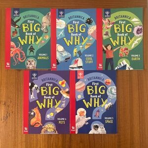 2024 Chick-fil-A Kids Meal Book - Britannica First Big Book of Why LOT OF 5